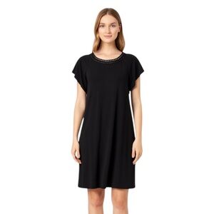Banana Republic Little Black Dress with Round Neck Detail